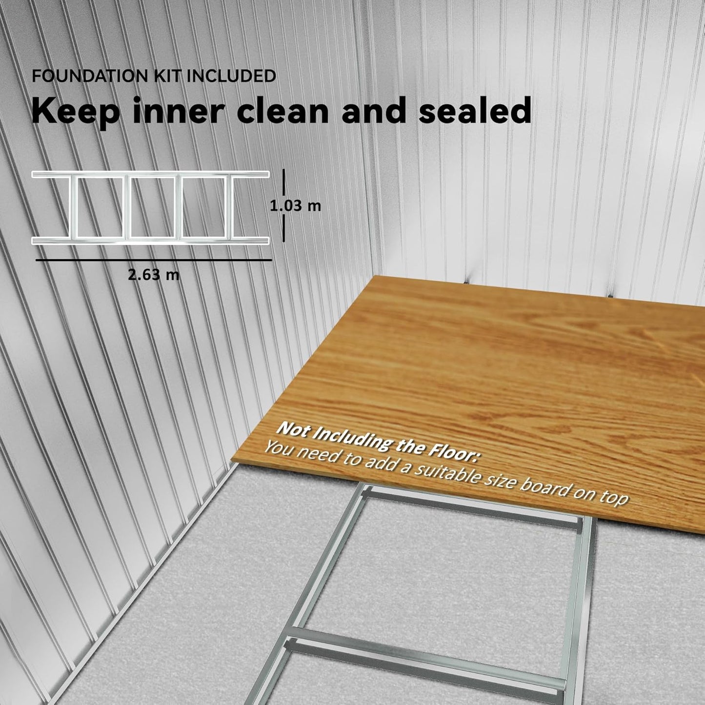 Outsunny 9' x 6' Outdoor Storage Shed, Garden Tool Metal Shed with Foundation Kit, Double Lockable Door, Air Vents and Sloping Roof, for Backyard, Patio, Lawn, Green