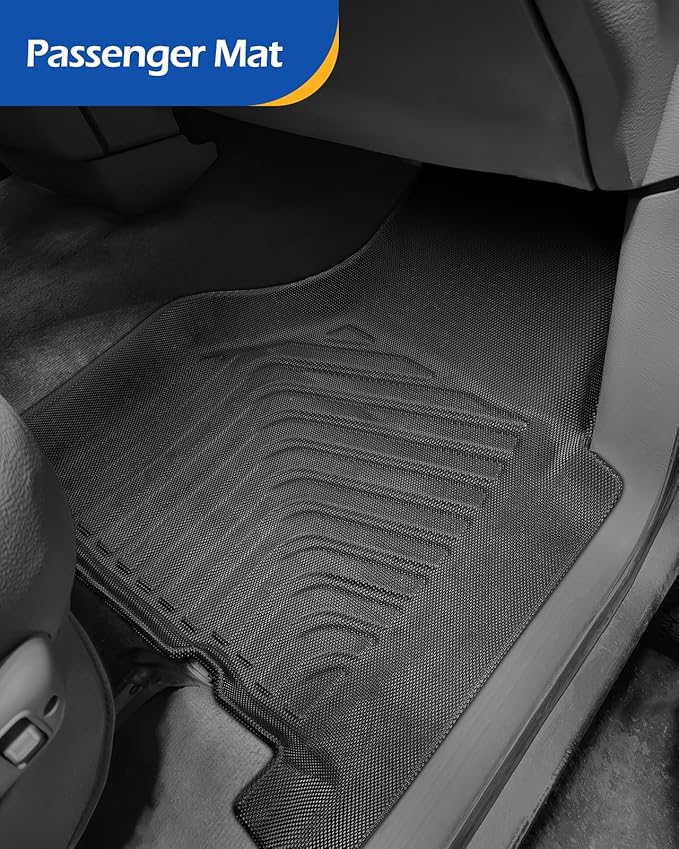 Car Floor Mats for Dodge Ram: Ram 1500 2002-2008 Crew Cab (Quad Cab) Ram 2500/3500 2003-2009 Crew Cab All-Weather Carpet Liners Front Rear Liners Custom Rubber Heavy Duty Truck Vehicle Accessories