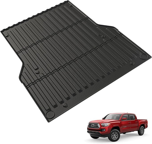 Bed Mat for Toyota Tacoma 2005-2023, All Weather Truck Bed Liner for 2023 Toyota Tacoma Accessories, 5FT TPE Cargo Liner Truck Mat