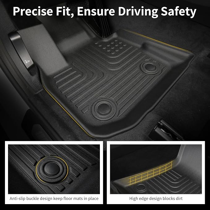 Floor Mats & Cargo Liner for 2016-2022 Lexus RX RX350/ RX450h (Not for RXL) All Weather Automotive TPE Liners Set Anti-Slip Waterproof Floor Liners Accessories (Car Mats+Trunk Mat) Black
