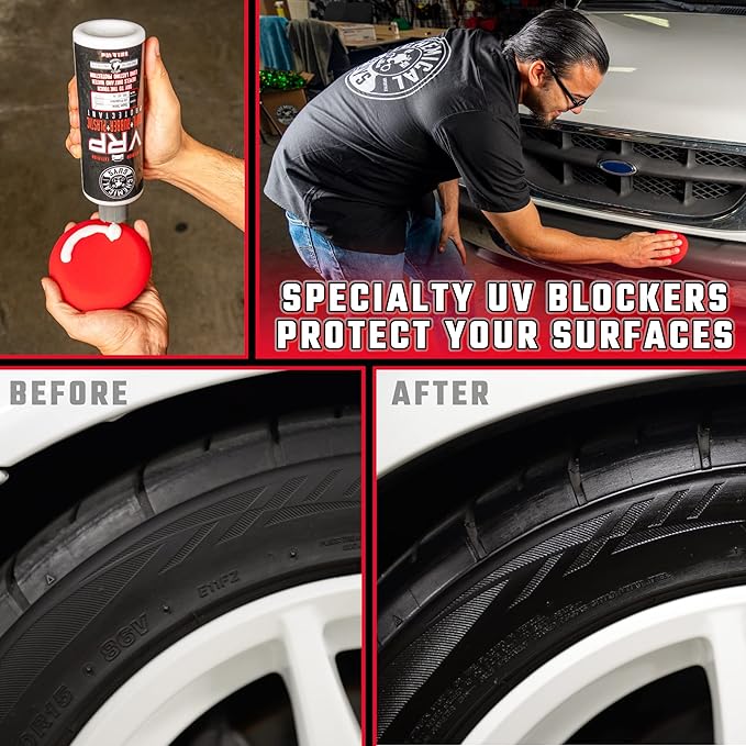Chemical Guys VRP Vinyl Rubber and Plastic Dressing – Non Greasy Dry to the Touch Protectant for Tires, Trim and Bumpers – Restores Shine and Protection for Cars, Trucks, SUVs and RVs, 128 oz