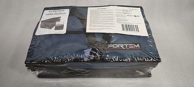 FORTEM Car Trunk Organizer with Cooler, Collapsible Multi Compartment SUV Organizer, Foldable Storage for Car Accessories for Women Men, 600D Oxford, Non Slip Bottom, Securing Straps Soft Cover (105L)