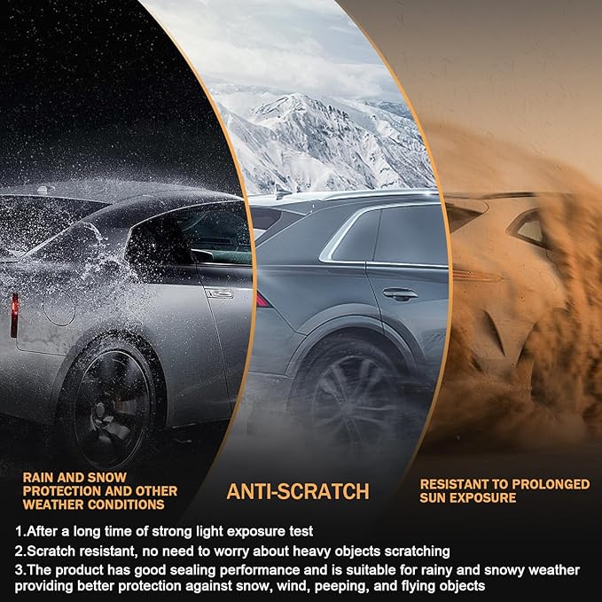 Hard Tri-Fold Truck Bed Tonneau Cover Compatible with 2015-2024 Ford F-150 6.5FT Bed