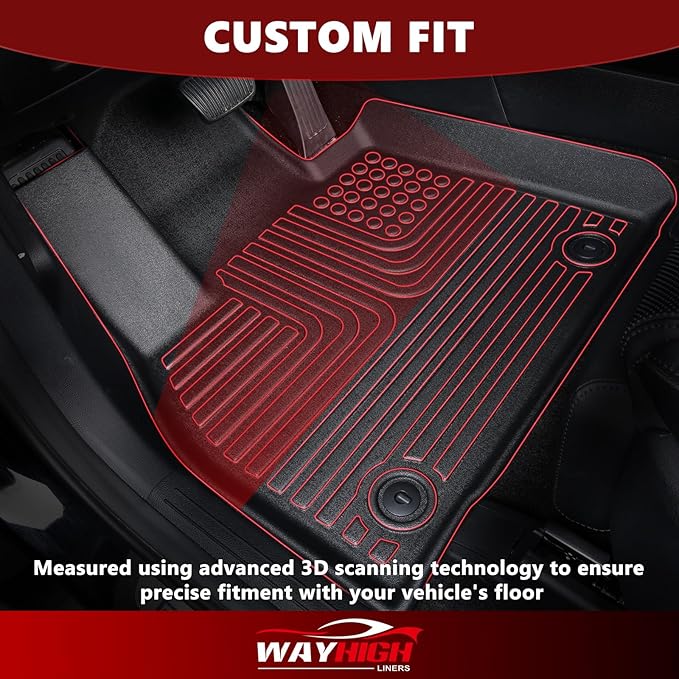 Wayhigh-for Mazda CX-30 2020-2024 2025 All Weather Floor Mats and Cargo Liners Set TPE Car Mats Waterproof Anti-Slip Rubber Trunk Liners CX-30 Accessories