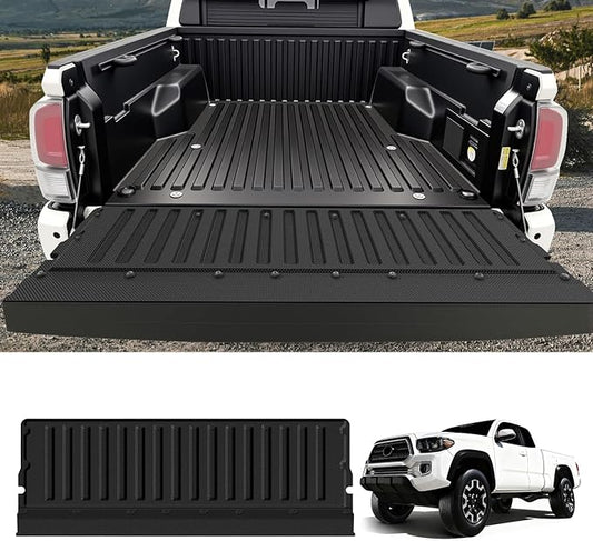 LASFIT Tailgate Mat for Toyota Tacoma 2005-2023 (Not Fit Drop-in Liners), All Weather Truck Tailgate Liner for Tacoma TPE Tailgate Protector Liner Tacoma 2005-2020 2021 2022 2023 Accessories, Black