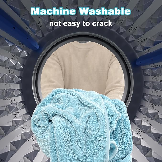 JOYMOOP Microfiber Towels for Cars, 35.4" x 23.6" Car Drying Towel, Blue Reusable Car Towel, Quick Drying Car Microfiber Cleaning Cloth for RVs, SUVs, Trucks