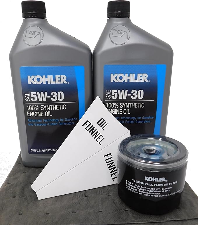 Kohler 5W-30 Full Synthetic Oil Change Kit 2 Quarts oil and Filter