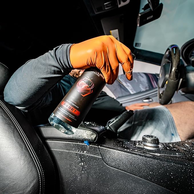 Blackline Luxury Scented Interior Cleaner Reset Deep Cleans & Deodorizes All Surfaces, pH-Neutral High-Foam Formula, Long-Lasting Premium Fragrance for Cars (16 Fl Oz, Wild Cherry)