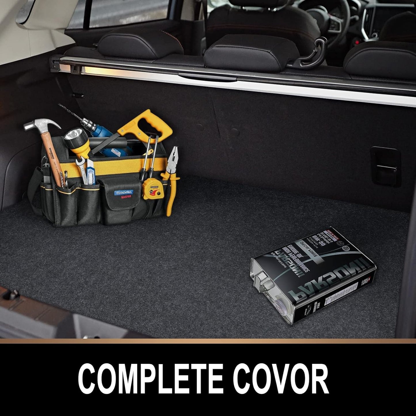 Oil Spill Mat, 29 x 36 inches, Premium Absorbent Oil Pad. Contains Liquids, Protects Garage Floor from Spills, Drips, Splashes and Stains. Washable, Reusable, Waterproof Rubber Parking Mats