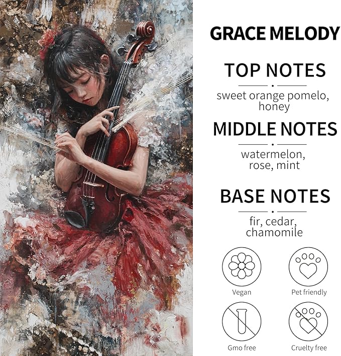 2- Pack Grace Melody Car Air Freshener Hanging Long Lasting Car Scent Essential Oil Diffuser Car Perfume Inspired Fragrances for Men and Women by VUTOLLOSA