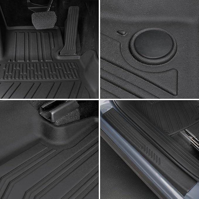 Floor Mats for 2017-2025 Mazda CX-5, TPE All Weather Protection Custom Fit Floor Liners Door Sill Guards for Mazda CX5 Accessories 2024 2025