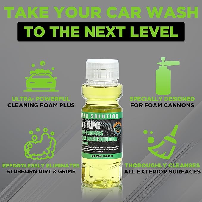PWACCS Foam Cannon for Pressure Washer, Car Wash Kit with Soap, Snow Foam Blaster 1.5 Liter, Power Washer Soap Cannon with Car Drying Towel and Wash Mitt, 3600 PSI