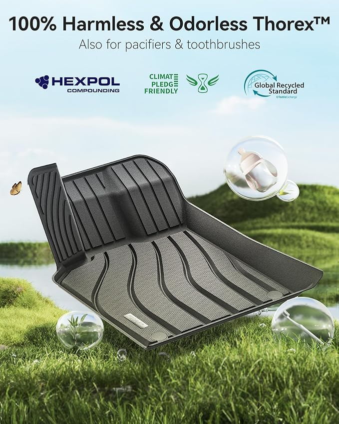 3W Floor Mats & Cargo Liner for Porsche Macan 2014-2025 TPE All Weather Custom Fit Floor Liner for Macan Full Set Car Liner Black