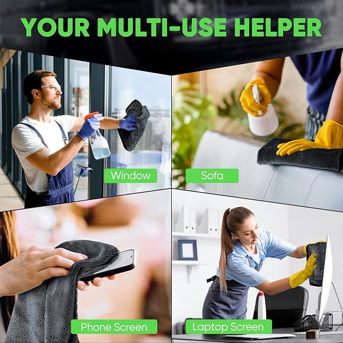 KKV 2-Pack Microfiber Towels (35"x 24") Extra Large Ultra Absorbent Drying Towel for Cars and Trucks, Without Streaks, Scratches, or Water Spots