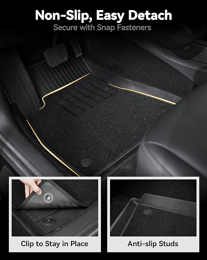 3W Floor Mats(with Carpets) & Cargo Liner Fit for Honda Odyssey 2018-2025, TPE All Weather Waterproof Custom Fit Automotive Floor Liners Carpet and Truck Car Liners for Honda Odyssey 1-3 Rows, Black