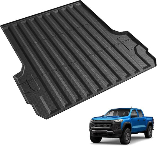 Bed Mat 5FT for Chevy Colorado/GMC Canyon 2026 2025 2024 2023, All Weather TPE Heavy Duty Truck Mat Rear Bed Liner Cargo Mat for 2026 2025 Chevrolet Colorado Accessories