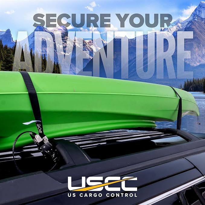 US Cargo Control Endless Ratchet Straps 1" X 15' (40-Pack), 3,300 LBS Break Strength, Stainless Steel Tie Downs, Marine Tie Down Straps for Boats, ATVs, Trees, Camping, Snow, Saltwater Applications