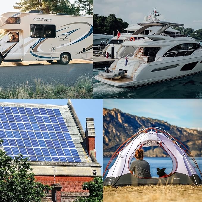 12V 7.2Ah LiFePO4 Battery, Lithium Battery with BMS, 3000+ Cycles, 92.16WH Deep Cycle Battery for Marine Battery, Car, RV, Golf Cart, Solar, Trolling Motor, Replace AGM/SLA