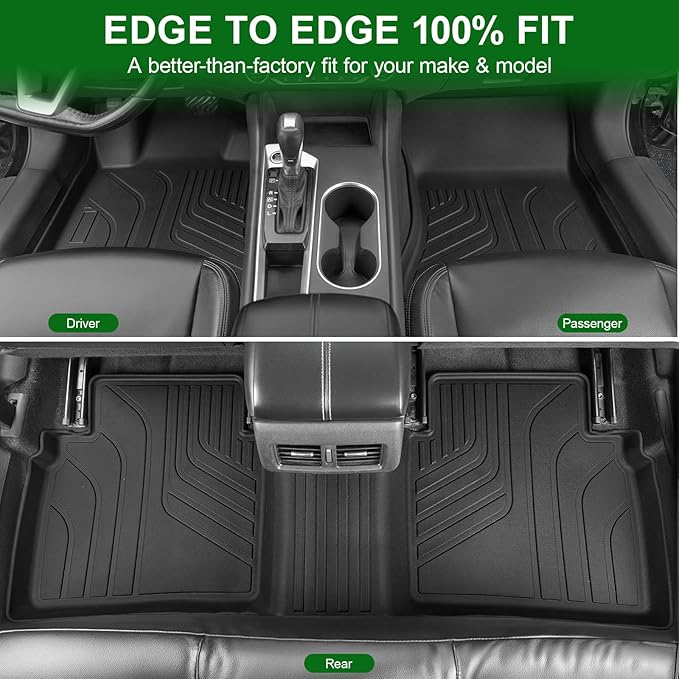 Floor Mats for 2019-2025 2026 Nissan Altima, TPE All Weather Front Rear 2 Row Interior Car Floor Liners Door Sill Guards for Altima SV SR Accessories
