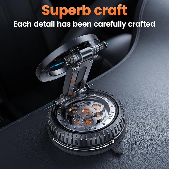 Car Phone Holder for Magsafe,360°Adjustable Car Phone Mount,Magnetic Phone Holders for Your Your Car/Gym/Mirror,for iPhone 17 16 15 14 13 12,Black