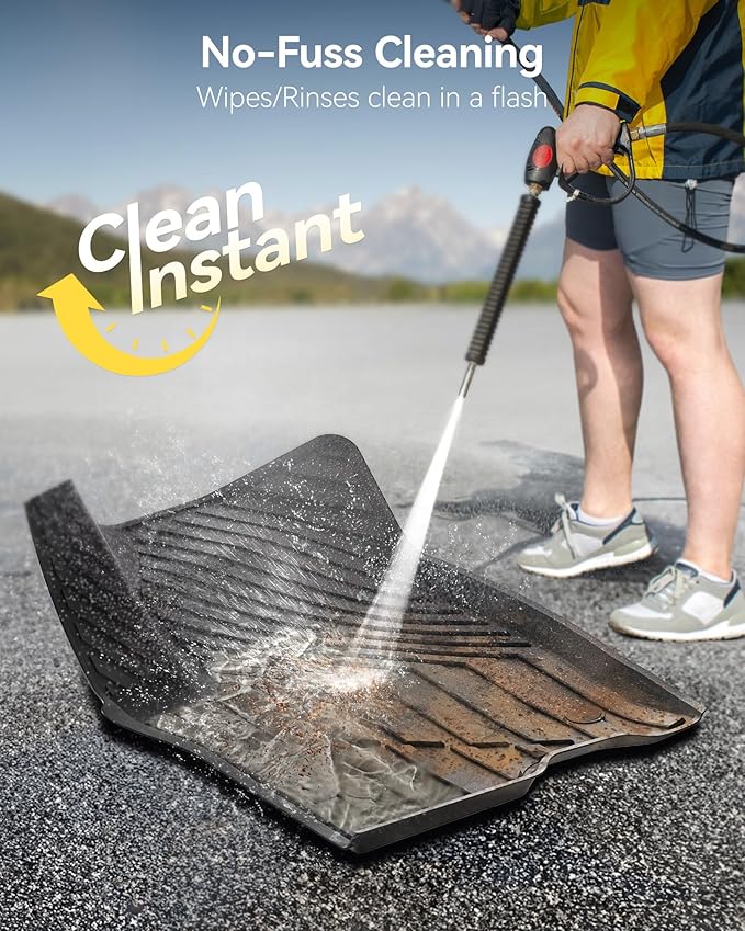 3W Floor Mats & Cargo Liner for 2021-2025 Chevrolet Tahoe/GMC Yukon (Only for 8 Seats, Not for XL), All Weather Protection Anti-Slip & Durable TPE Full Set Liners Automotive Accessories