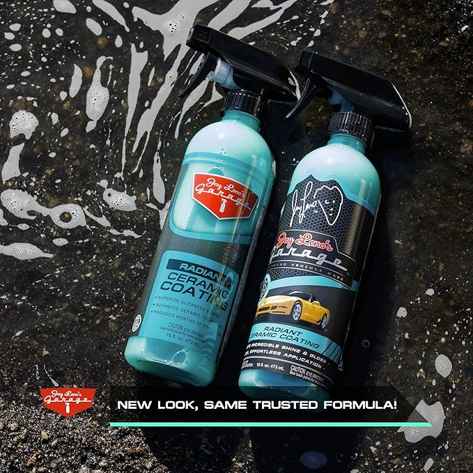 Jay Leno's Garage Radiant Ceramic Coating – Ceramic Coating for Cars and Trucks, Easy-to-Apply Ceramic Spray Coating for Long-Lasting Ceramic Coat Protection, Enhances Shine and Gloss of Your Vehicle
