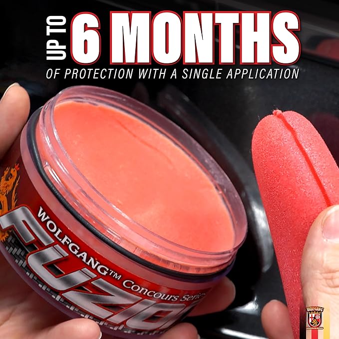 Wolfgang Füzion Carnauba Polymer Estate Wax | Easy Application Car Wax for Superior Shine | Ideal for Paint Protection | 3 oz Mini | WG-9901 | 3 oz