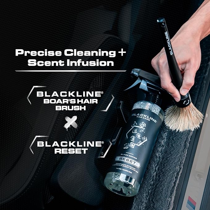 Blackline Luxury Scented Interior Cleaner Reset Deep Cleans & Deodorizes All Surfaces, pH-Neutral High-Foam Formula, Long-Lasting Premium Fragrance for Car
