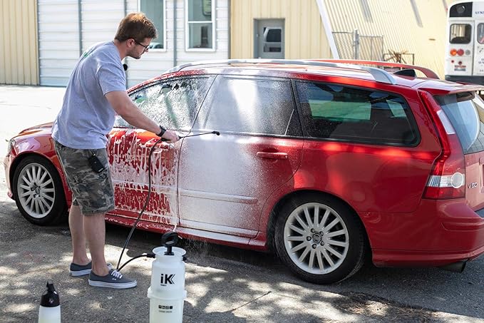 P&S Professional Detail Products Pearl Auto Shampoo – High-Foaming, pH-Balanced Car Wash Soap, Biodegradable, Safe for All Finishes, Lemon Scent, Foam Cannon & Bucket Wash - 1 Gallon