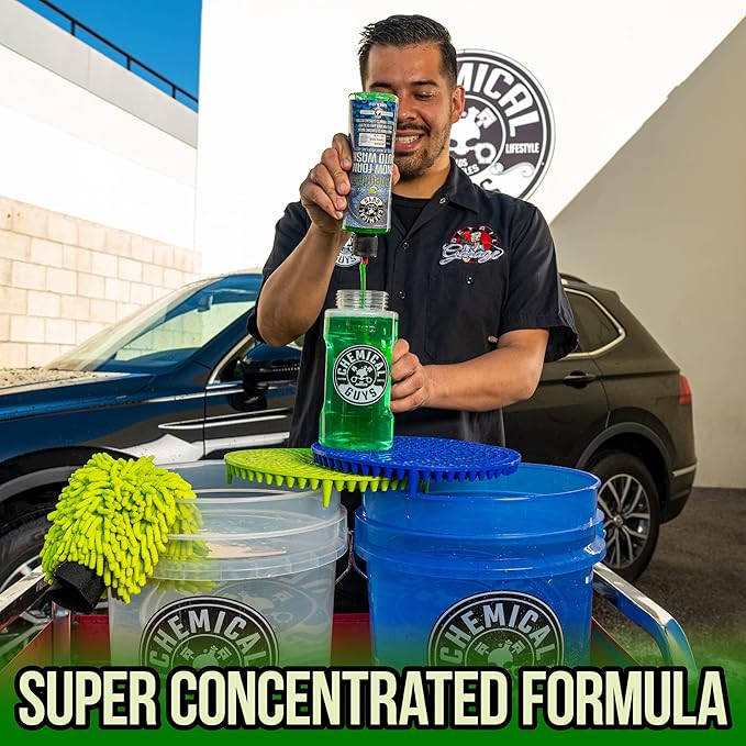 Chemical Guys Honeydew Snow Foam Car Wash Soap - Works with Foam Cannons or Bucket Washes for Cars, Trucks, Motorcycles, RVs, and More, Super Suds, Honeydew Scent - 64 oz (Half Gallon)