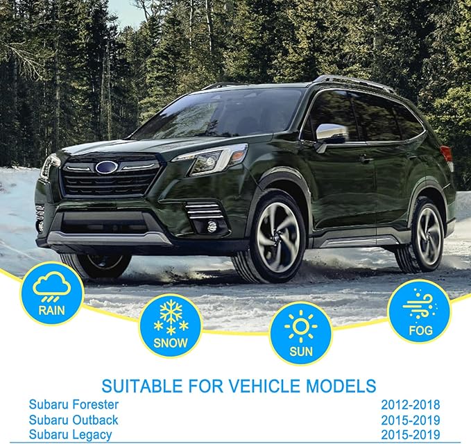 CJPPPZIW® Windshield Wipers-26 Inch+17 Inch+14 Inch Replacement for 2012-2018 Subaru Forester/2015-2019 Outback Legacy Wiper Blades for My Car,Quality Front and Rear Wiper Blades(Pack of 3)