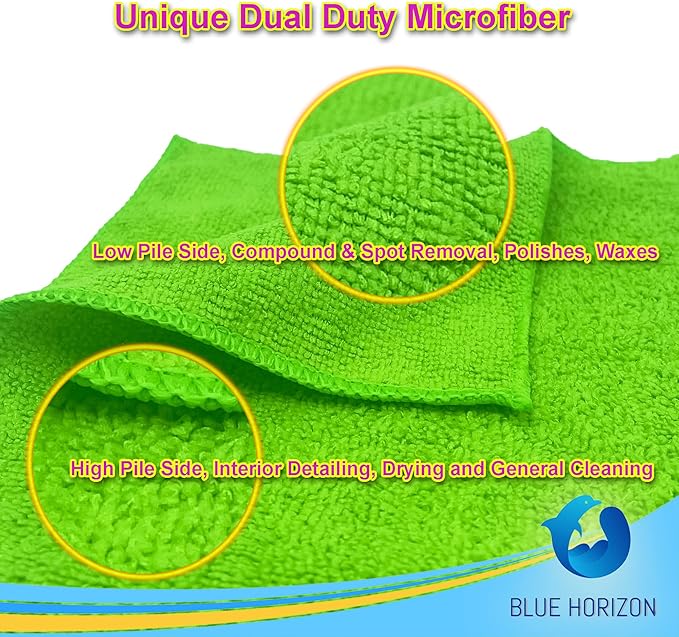 Microfiber Cleaning Cloths - 36 Pack, 16x16 Reusable, Lint-Free, Highly Absorbent Towels for Home, Kitchen, Car Detailing & Windows - Soft, Durable, Washable Cleaning Rags (Mix Color, 16" x 16")