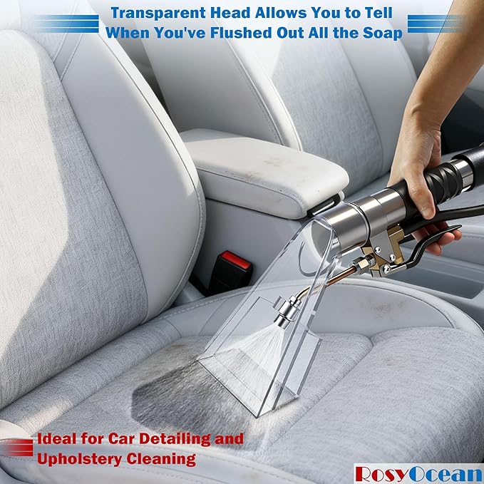 Universal Compatible with Any Brand Shop Vac Extractor Attachment with 2-1/2" & 1-7/8" & 1-1/4" Adapter Auto Detailing Vacuum Head Extraction Accessories for Upholstery & Carpet Cleaning