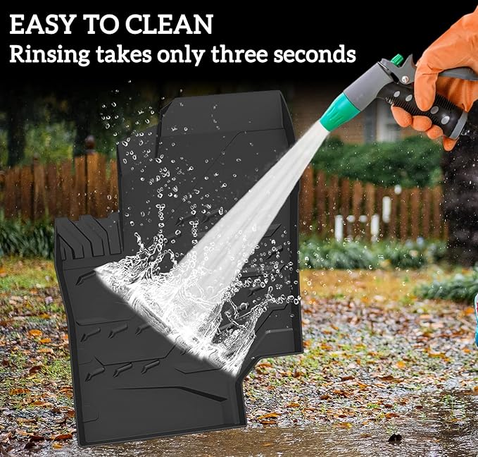 TPE Floor Mats for Can-Am Commander Trail Sport, Front Row Floor Liners All Weather Protection Slush Mats for Can Am Maverick Trail Sport 2018-2025 / Commander & Max 2021+ Accessories (2PCS)