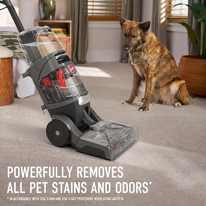 Hoover SmartWash Pet XL Upright Carpet Cleaner Machine for Carpet and Upholstery, Automatic Deep Cleaning Carpet Shampooer, Converts to Spot Cleaner, Pair with Hoover Carpet Cleaner Solution