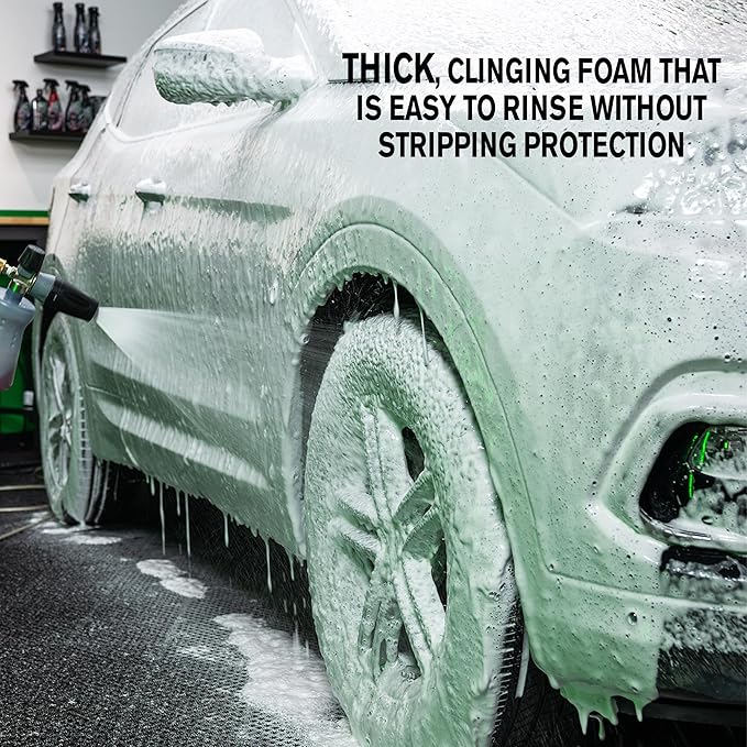 Turtle Wax 54320 Hybrid Solutions Slick-N-Slide Pure Wash, pH Neutral, Extreme Foaming Car Wash Soap, Hand Wash or Foam Cannon Application, Clay Bar Lubricant, Spot Free Clean, 64 oz. (Pack of 1)