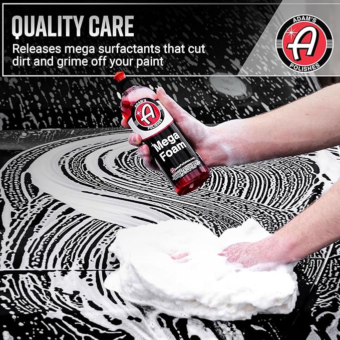 Adam’s Mega Foam (5 Gallon) - Detailing pH Neutral Car Soap For Car Washing, Concentated For Use In Car Wash Bucket, Foam Cannon & Foam Gun, Won't Strip Car Wax, Sealant or Ceramic Coating