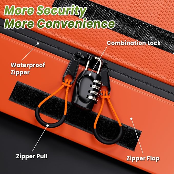 21 Cubic Feet Car Rooftop Cargo Bag Carrier, Soft Roof Top Luggage Bag for All Vechicles with/Without Racks - with Waterproof Zip, Luggage Lock, Anti-Slip Mat, Storage Bag, Door Hooks