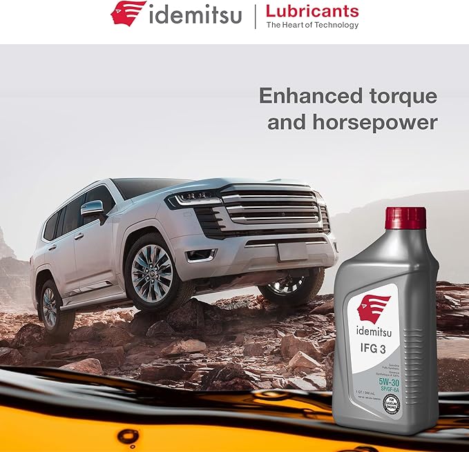 Idemitsu IFG 3 5W-30 Full Synthetic Motor Oil – 1 Quart SP/GF-6A Certified Engine Oil for TGDI & PFI Engines | Engineered for Maximum Efficiency and Protection
