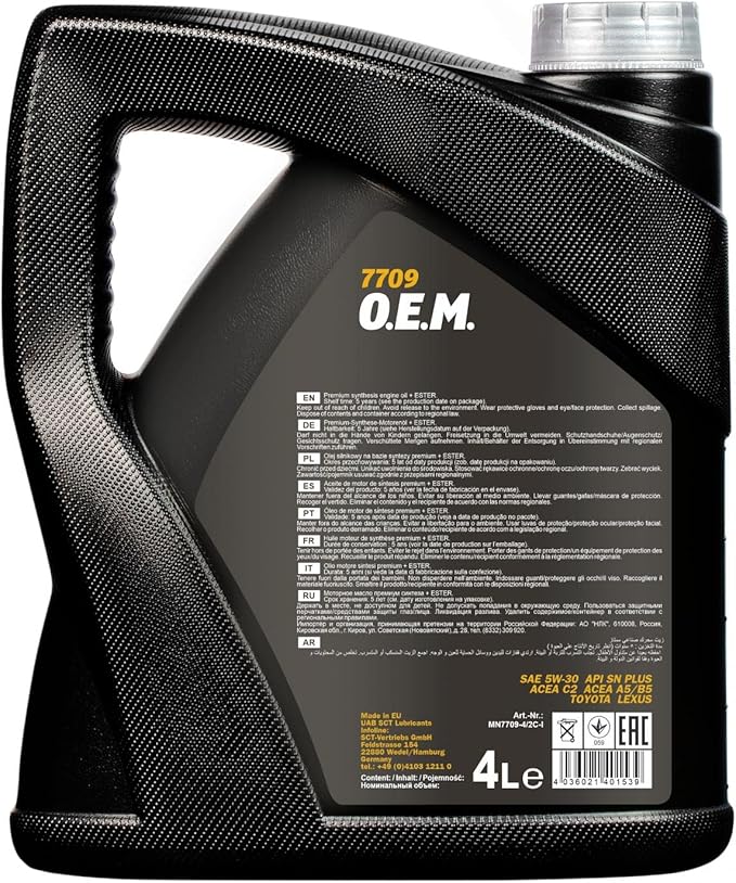 Mannol Universal premium synthetic engine oil 5W-30 MN7709 (4L)