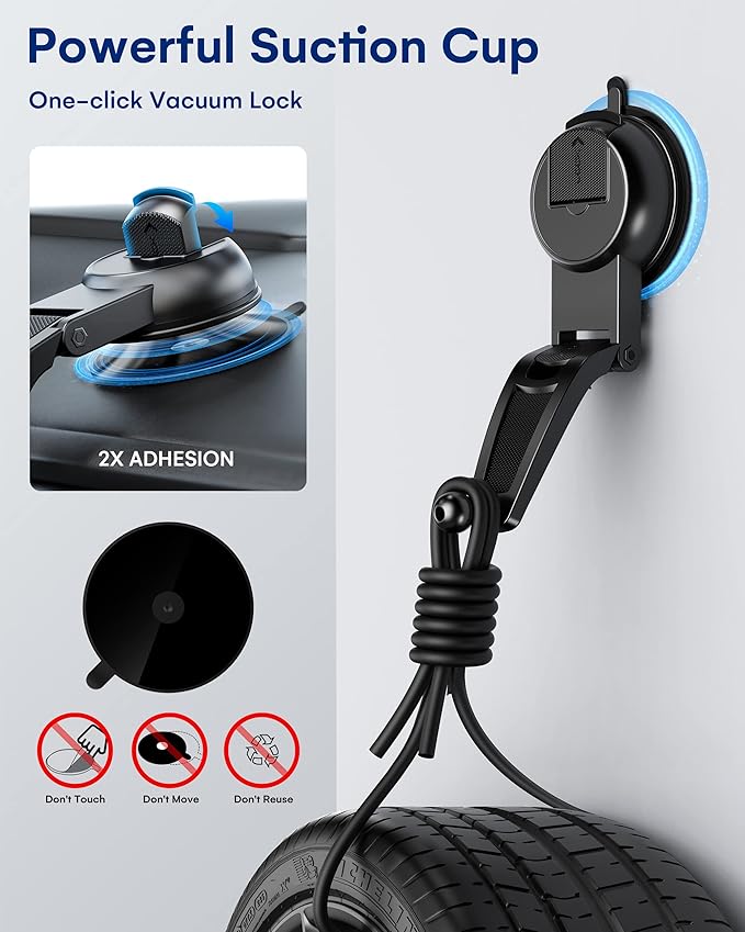 ZeeHoo Wireless Car Charger, 15w Fast Charging, Auto Clamping Car Phone Mount, Cell Phone Holder Charger, for iphone17 16 15 14 13 12 11 Pro Max Xs, Etc. (Black)