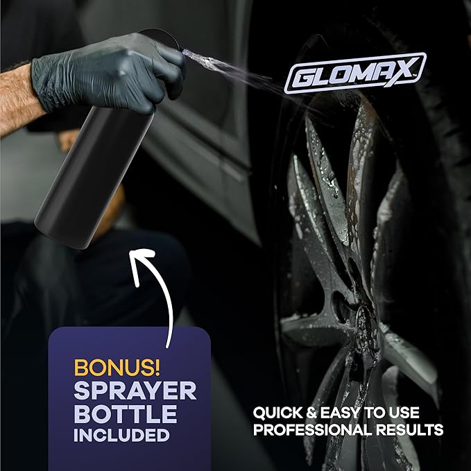 Wheel Cleaner (1 Gallon) - Non Acid Rim Cleaner - All in One Wheel and Tire Cleaner for Car Detailing - Made in USA Tire Cleaner Spray - Removes Brake Dust, Oil, Dirt, Light Corrosion