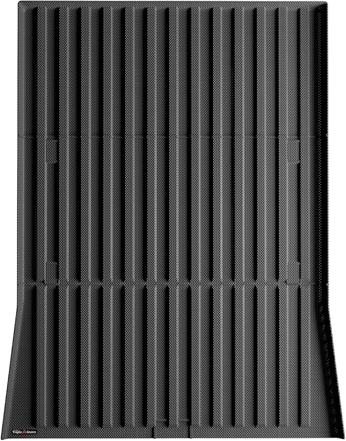 TripleAliners Truck Bed Mat Compatible with 2023 2024 2025 2026 Tesla Cybertruck Accessories Vehicle Perfectly Flush All Weather Protection TPE Heavy Duty Pickup Car Bed Cargo Mat