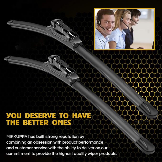 Replacement for 2006-2015 Audi Q7 - MIKKUPPA 26"+26" Windshield Wipers - All Season Wiper Blades, Pack of 2