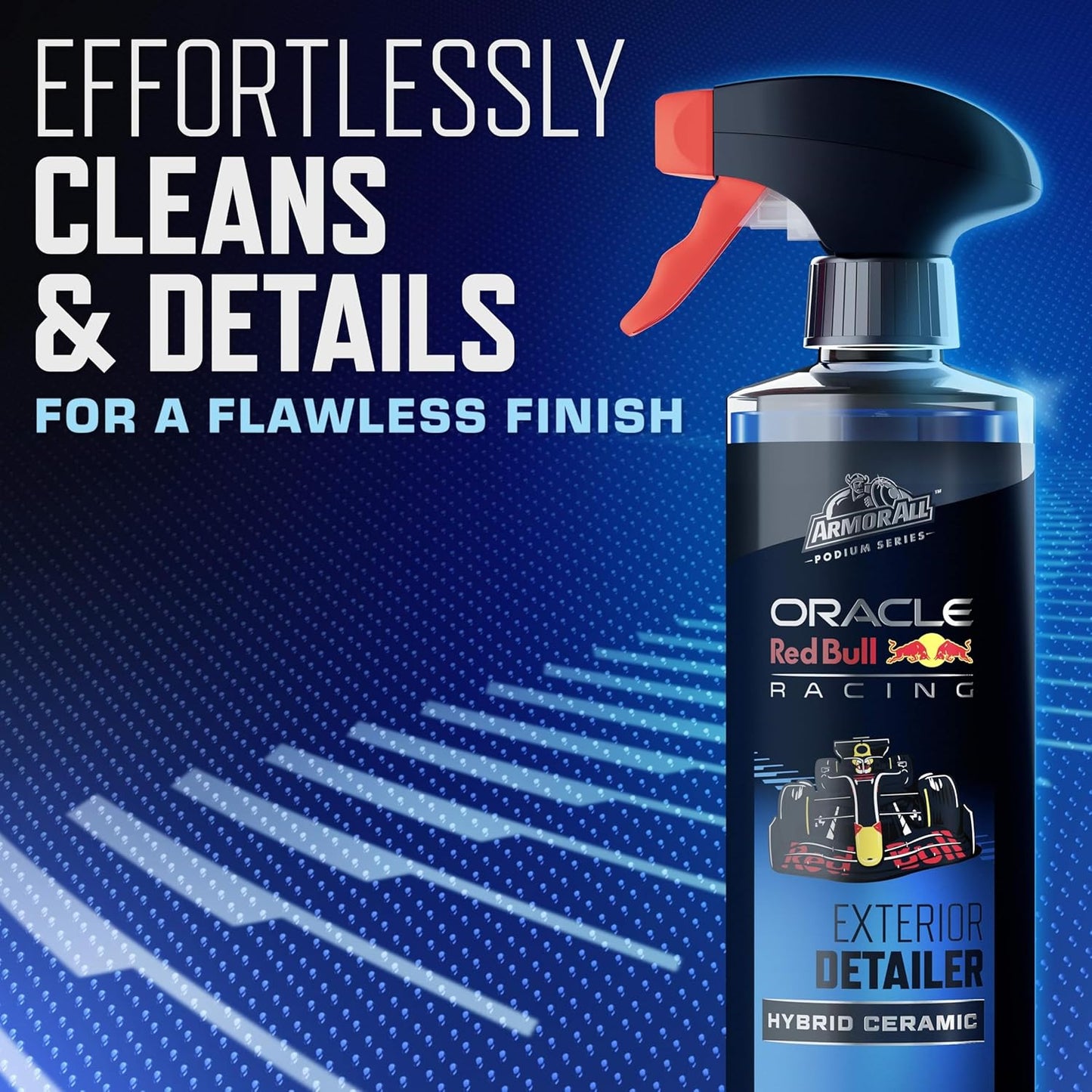 Armor All Podium Series 3-Piece Car Wash & Detail Kit Developed With Oracle Red Bull Racing, Includes Hybrid Ceramic Wash & Shine, Exterior Detailer Spray, and Interior Detailer Spray, 16 fl oz Each