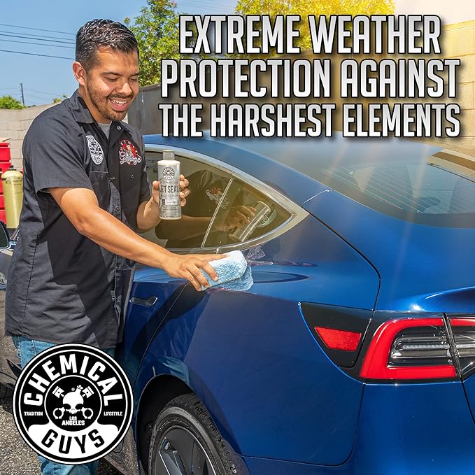 Chemical Guys JetSeal Anti-Corrosion Sealant & Paint Protectant - Advanced Paint Sealant for Cars, Trucks, Motorcycles, SUVs & RVs, Provides Durable Protection & High Gloss Finish, 16 oz
