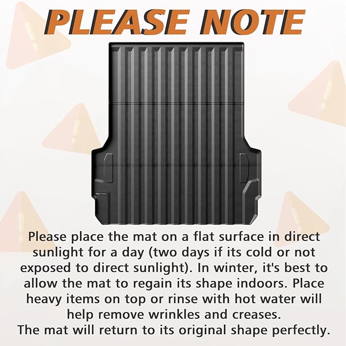 TripleAliners Truck Bed Mat Compatible with Chevy Colorado/GMC Canyon 2023 2024 2025 2026 Accessories 5FT Vehicle Perfectly Flush All Weather Protection TPE Heavy Duty Pickup Car Bed Cargo Mat