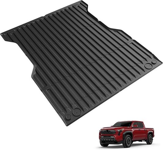 Bed Mat for 2026 2025 2024 Toyota Tacoma, All Weather Truck Bed Liner for 2026 2025 Toyota Tacoma Accessories, 5FT TPE Cargo Liner Truck Mat
