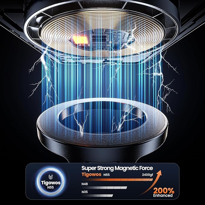 Car Phone Holder for Magsafe,360°Adjustable Car Phone Mount,Magnetic Phone Holders for Your Your Car/Gym/Mirror,for iPhone 17 16 15 14 13 12,Black