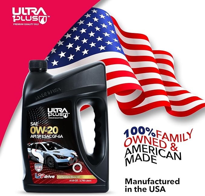 ULTRA 1PLUS SAE 0W-20 Full Synthetic Oil API SP ILSAC GF-6A - 0W20 Motor Oil, 55 Gallon